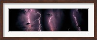LightningThunderstorm at night Fine Art Print