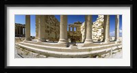 Ruins of a temple, Parthenon, The Acropolis, Athens, Greece Fine Art Print
