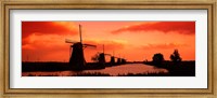 Windmills Holland Netherlands Fine Art Print