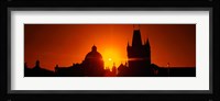 Sunrise Tower Charles Bridge Czech Republic Fine Art Print