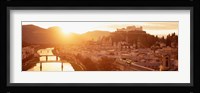 Austria, Salzburg, Sunrise over Salzach River Fine Art Print