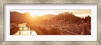Austria, Salzburg, Sunrise over Salzach River Fine Art Print
