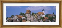 Buildings on a hill, Altensteig, Black Forest, Germany Fine Art Print