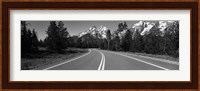 Road Winding Through Teton Range, Grand Teton National Park, Wyoming, USA Fine Art Print