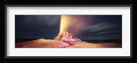 Steam erupting from a geyser, White Dome Geyser, Lower Geyser Basin, Yellowstone National Park, Wyoming, USA Fine Art Print