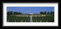Formal garden in front of a palace, Sanssouci Palace, Potsdam, Brandenburg, Germany Fine Art Print
