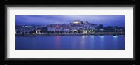 Buildings at the waterfront, Mondego River, Coimbra, Beira Litoral, Beira, Portugal Fine Art Print