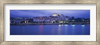 Buildings at the waterfront, Mondego River, Coimbra, Beira Litoral, Beira, Portugal Fine Art Print