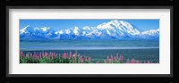 Mountains & Lake Denali National Park AK USA Fine Art Print