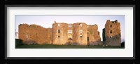 Lawn in front of a landscape, Roscommon Castle, Roscommon County, Republic Of Ireland Fine Art Print