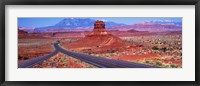 Fork In Road, Red Rocks, Red Rock Country, Utah, USA Fine Art Print