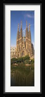 Low Angle View Of A Cathedral, Sagrada Familia, Barcelona, Spain Fine Art Print