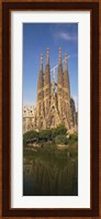 Low Angle View Of A Cathedral, Sagrada Familia, Barcelona, Spain Fine Art Print