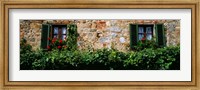 Windows, Monteriggioni, Tuscany, Italy Fine Art Print