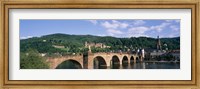 Arch bridge across a river, Neckar River, Heidelberg, Baden-Wurttemberg, Germany Fine Art Print