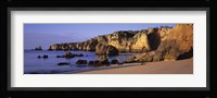 Portugal, Lagos, Algarve Region, Panoramic view of the beach and coastline Fine Art Print