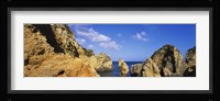 Rock formations, Algarve, Portugal Fine Art Print