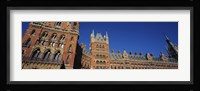 Low angle view of a building, St. Pancras Railway Station, London, England Fine Art Print