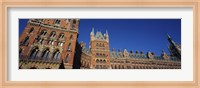 Low angle view of a building, St. Pancras Railway Station, London, England Fine Art Print