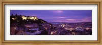 Elevated View Of The City, Skyline, Cityscape, Lisbon, Portugal Fine Art Print