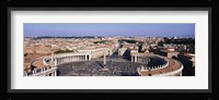 High angle view of a town, St. Peter's Square, Vatican City, Rome, Italy Fine Art Print