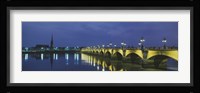 Pierre Bridge Bordeaux France Fine Art Print