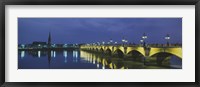 Pierre Bridge Bordeaux France Fine Art Print