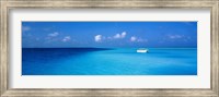 Boat in the Ocean, The Maldives Fine Art Print