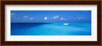 Boat in the Ocean, The Maldives Fine Art Print