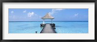 Beach & Pier The Maldives Fine Art Print