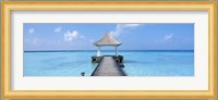 Beach & Pier The Maldives Fine Art Print