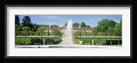 Fountain in a garden, Potsdam, Germany Fine Art Print