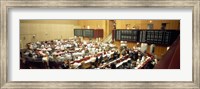 Computerized trading floor at Frankfort, Germany Fine Art Print