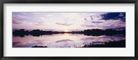 Reflection of clouds in a lake, Illinois, USA Fine Art Print