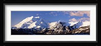 Mountain covered with snow, Alaska Range, Denali National Park, Alaska, USA Fine Art Print