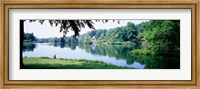 Stourhead Garden Lake and pavillion, England, United Kingdom Fine Art Print