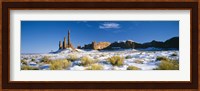 Rock formations on a landscape, Monument Valley, Utah, USA Fine Art Print