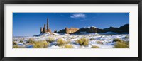 Rock formations on a landscape, Monument Valley, Utah, USA Fine Art Print