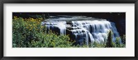 Waterfall in a park, Middle Falls, Genesee, Letchworth State Park, New York State, USA Fine Art Print