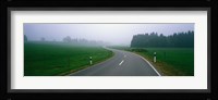 Country Road With Fog, Near Vies, Germany Fine Art Print