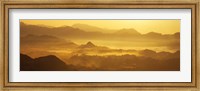 Mountains with valley at sunset, Takachiho-Kyo, Miyazaki Prefecture, Kyushu, Japan Fine Art Print