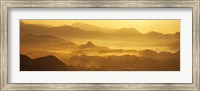 Mountains with valley at sunset, Takachiho-Kyo, Miyazaki Prefecture, Kyushu, Japan Fine Art Print