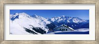 Alpine Scene In Winter, Switzerland Fine Art Print