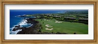 Aerial Francis H Li Brown Golf Course, Hawaii, USA Fine Art Print