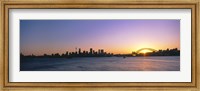 Sunset Over the Bridge, Sydney, Australia Fine Art Print