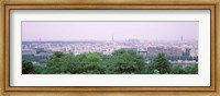 High angle view of a city, Saint-Cloud, Paris, France Fine Art Print