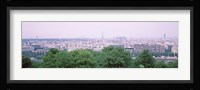 High angle view of a city, Saint-Cloud, Paris, France Fine Art Print