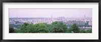 High angle view of a city, Saint-Cloud, Paris, France Fine Art Print