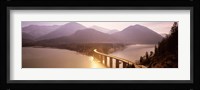 Bridge Over Sylvenstein Lake, Bavaria, Germany Fine Art Print
