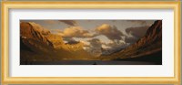 Mountains surrounding a lake, St. Mary Lake, Glacier Bay National Park, Montana, USA Fine Art Print